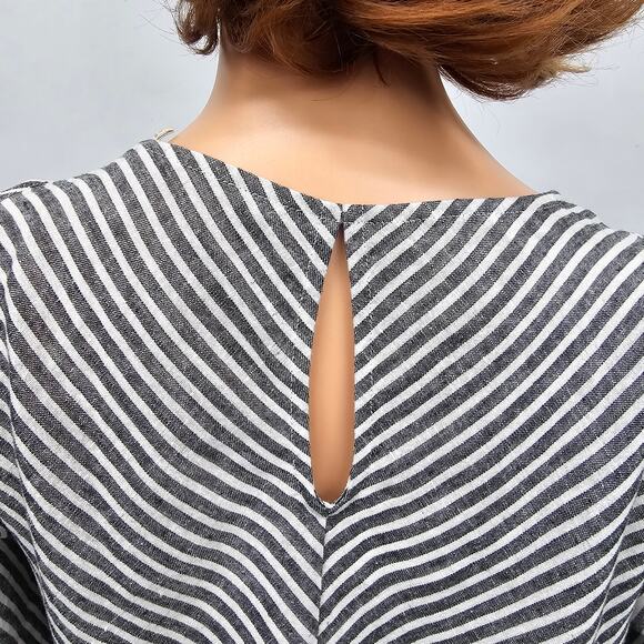 NWT Soft Surroundings Top Landfall Tunic Linen Blend Cold Shoulder PXS Petite XS - Picture 9 of 11